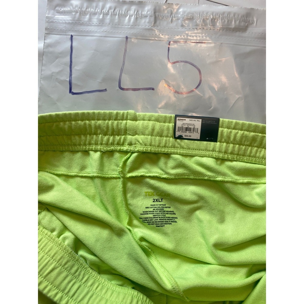 Tek Gear Mens 2XLT Awakening Green Ultra Soft Fleece Jogger Pants MT21A151XS NEW - Picture 5 of 5